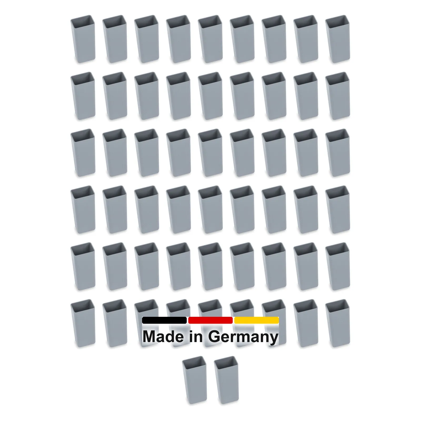 56x Einsatzkasten 4,6x3,4x10 cm - füllt eine Eurobox 40x30