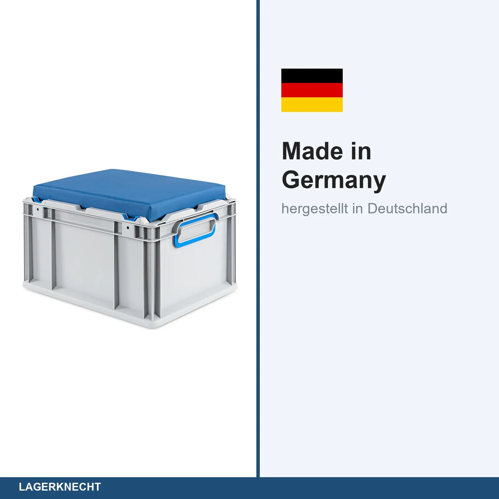 Seat Box 40x30x26 cm, NextGen, Griffe geschl., blau