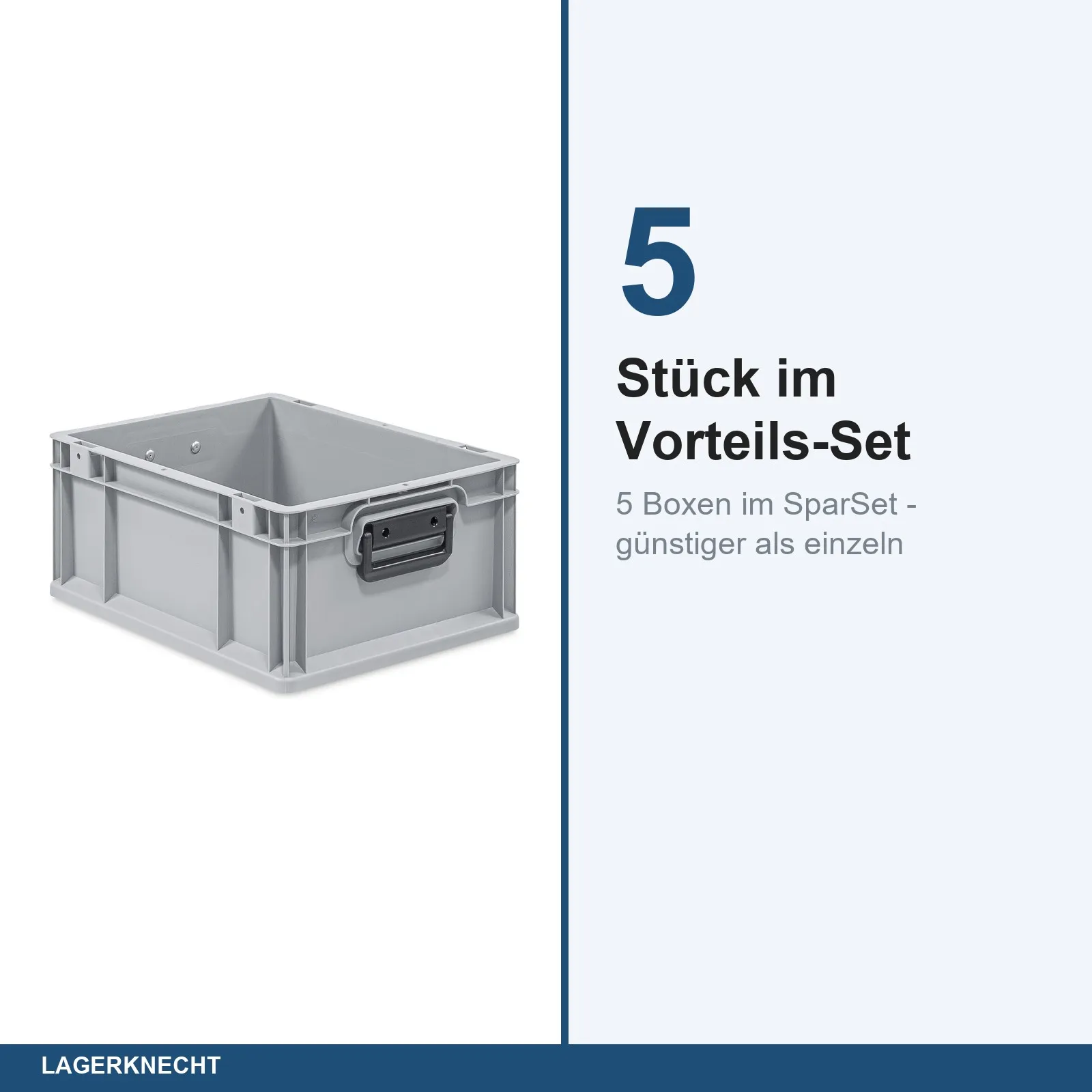 5x Eurobox 40x30x17 cm - NextGen Portable Duo