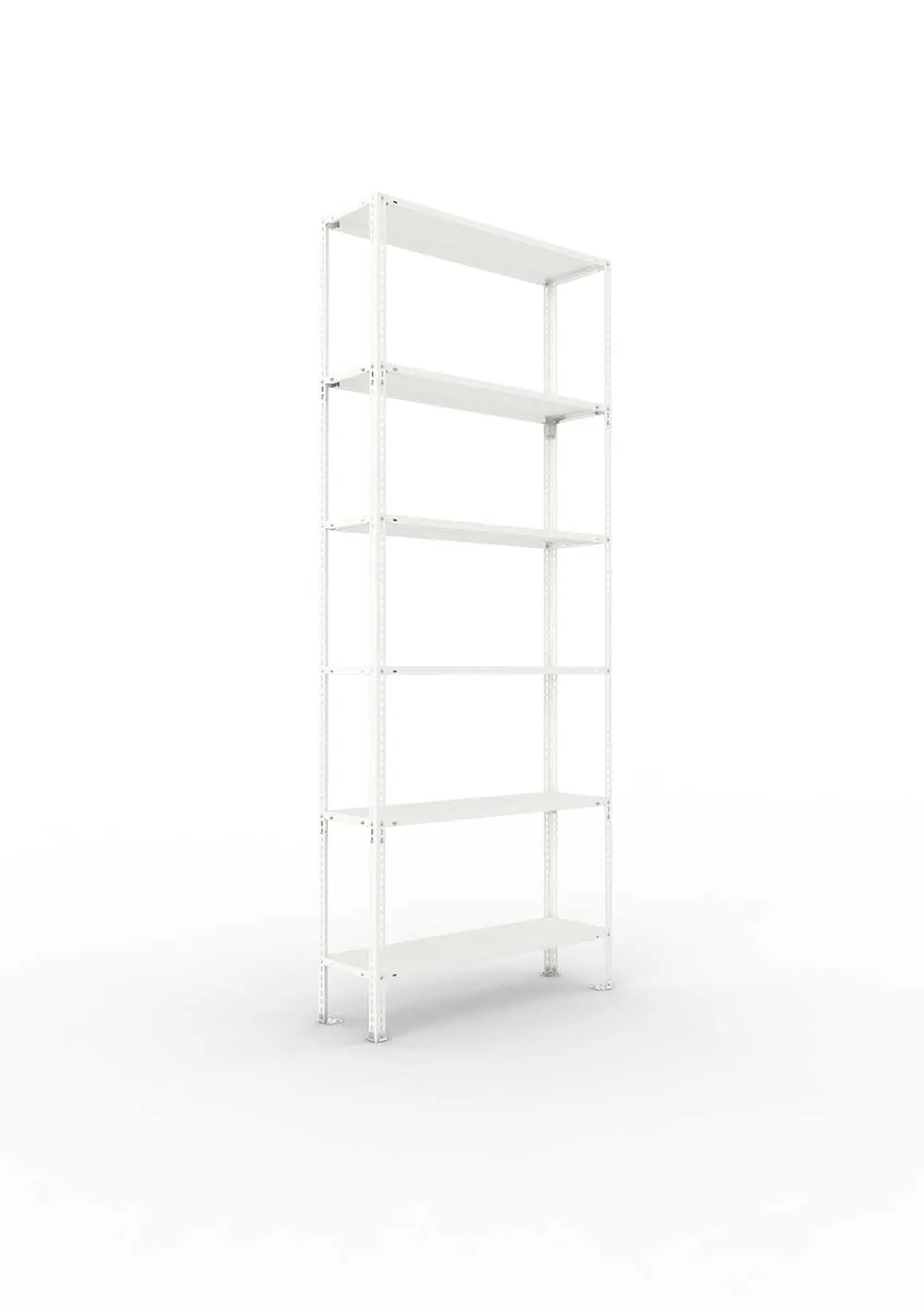 Metallregal FIX 80 Grundregal für Regalsystem Metall 2500 x 1000 x 300 RAL 7035 kpl. mit 6 Böden