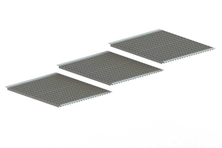 Palettenregal Gitterrost eingelegt 270×110 cm TPro-Flex5x2 – 500 kg