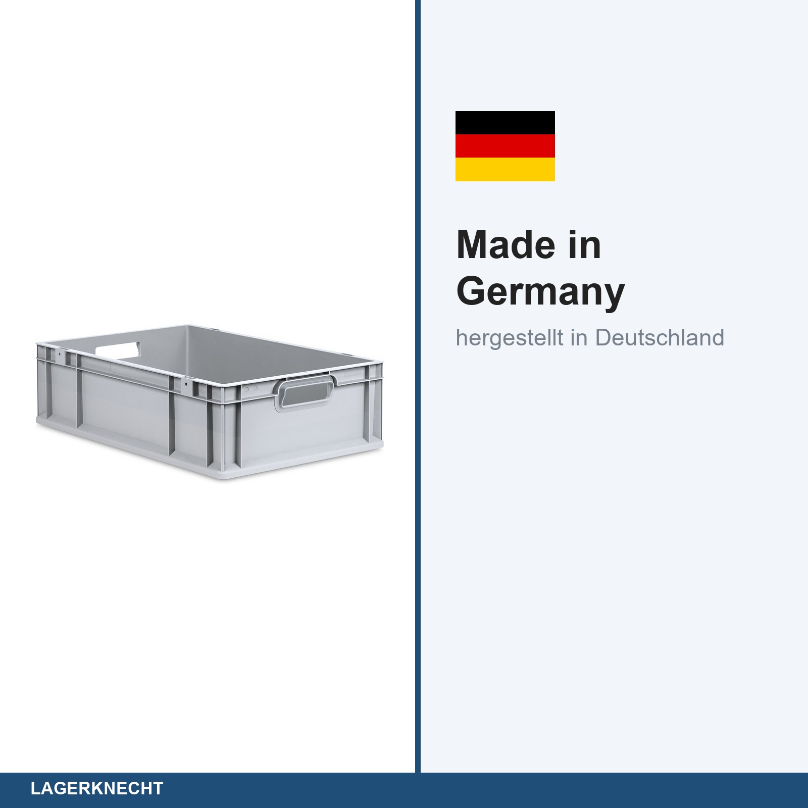 Eurobox 60x40x17 cm mit Scharnierdeckel, NextGen
