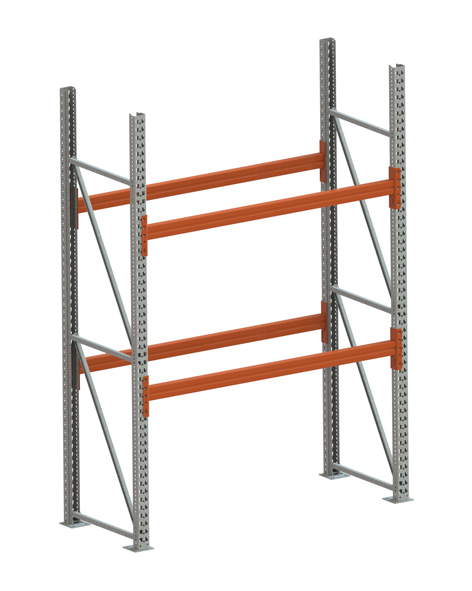 Palettenregal Stabil Grundregal – 270×180×80 cm, 3 Ebenen