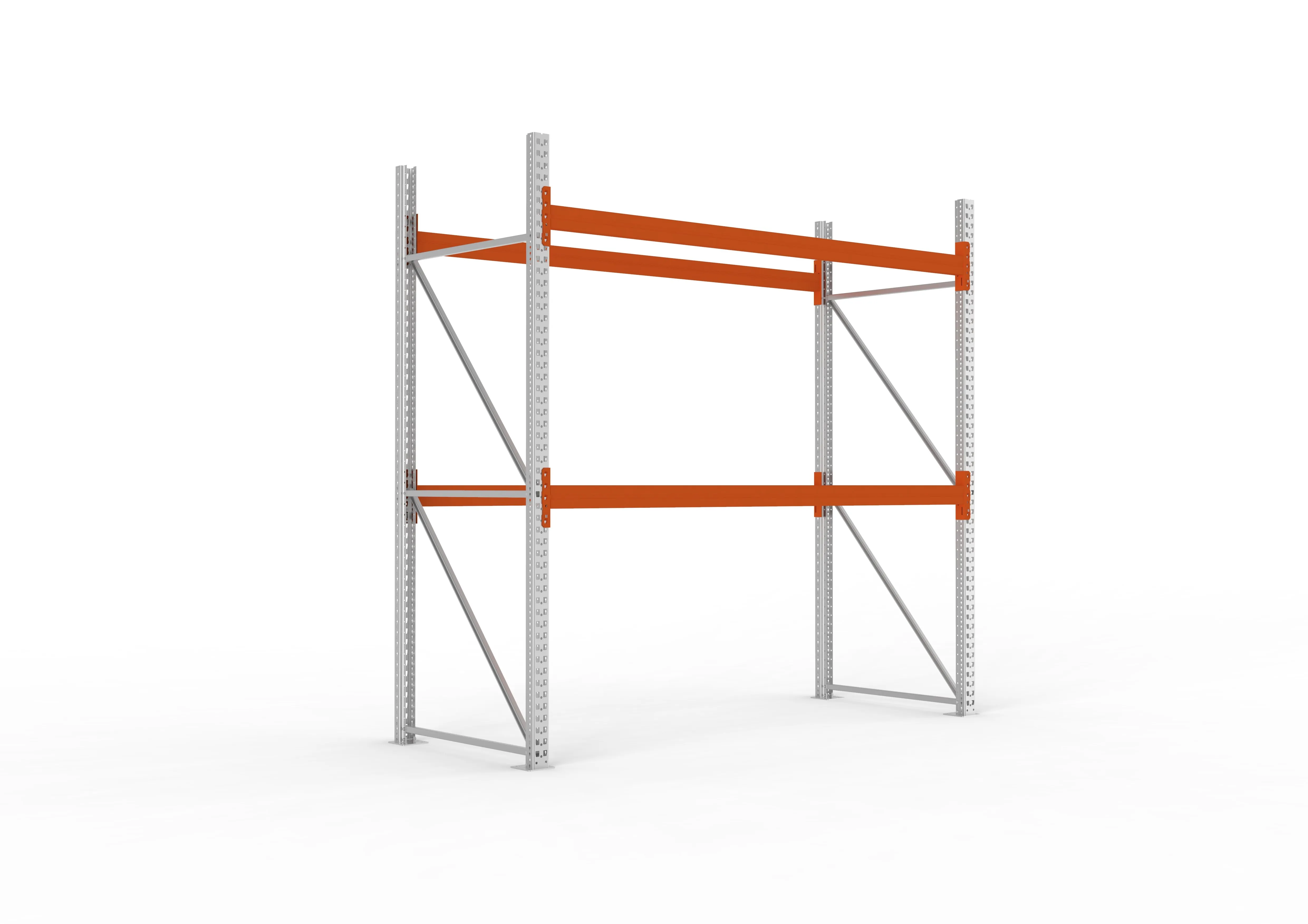 Palettenregal Extrastabil Grundregal – 270×270×110 cm, 3 Ebenen