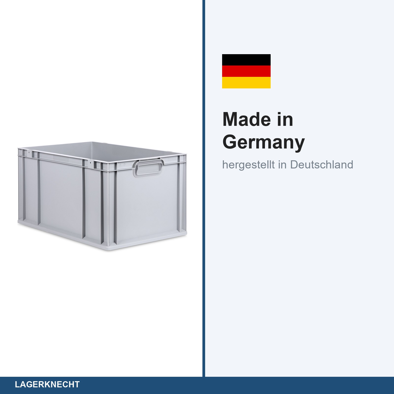 Eurobox 60x40x32 cm mit Scharnierdeckel, NextGen