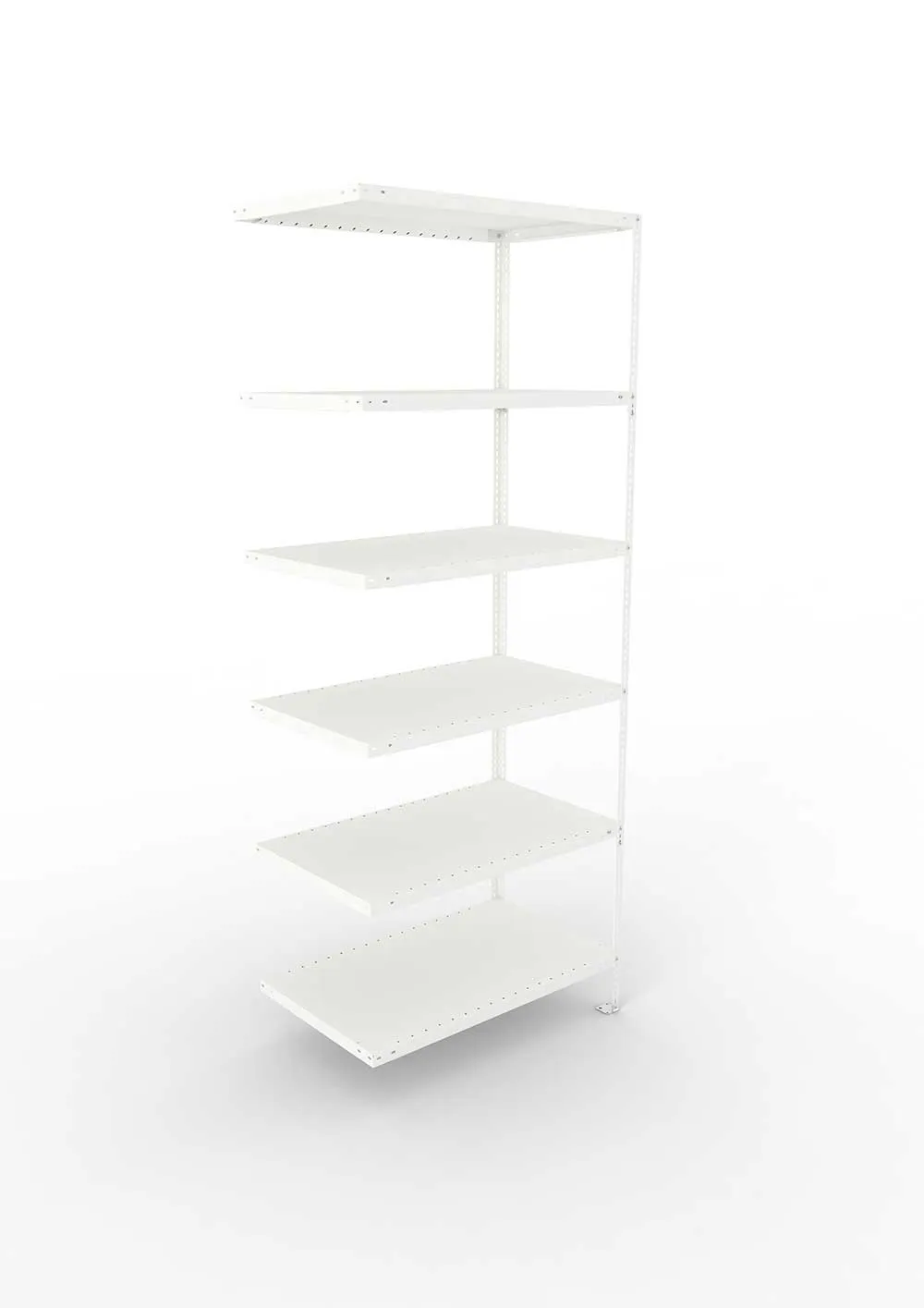 Kellerregal Pro Schraubsystem Anbauregal 250×100×60 cm, 100 kg, 6 Böden