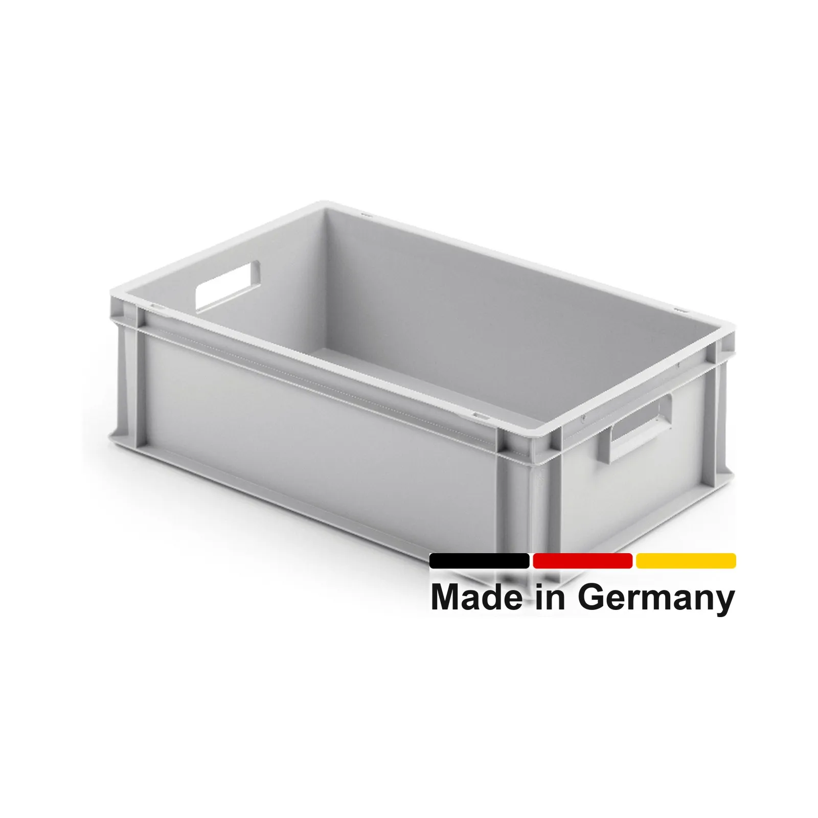 Eurobox 60x40x17 cm, UNISTA, Griffe offen, grau