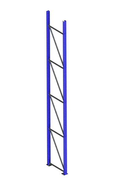 Palettenregal Ständer 85/20 S – 490×80 cm, RAL 5010
