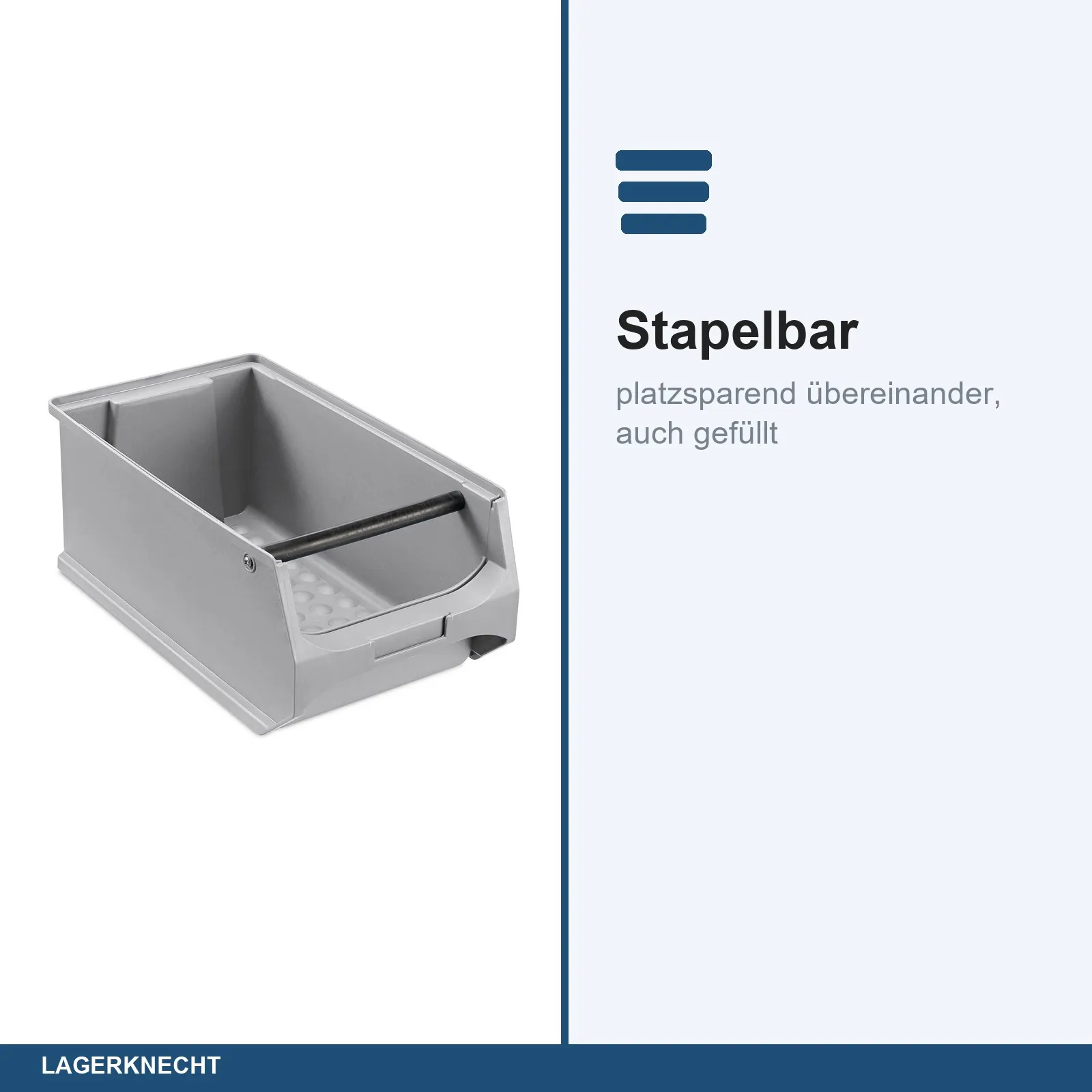 20x Sichtlagerbox 4.1 - grau
