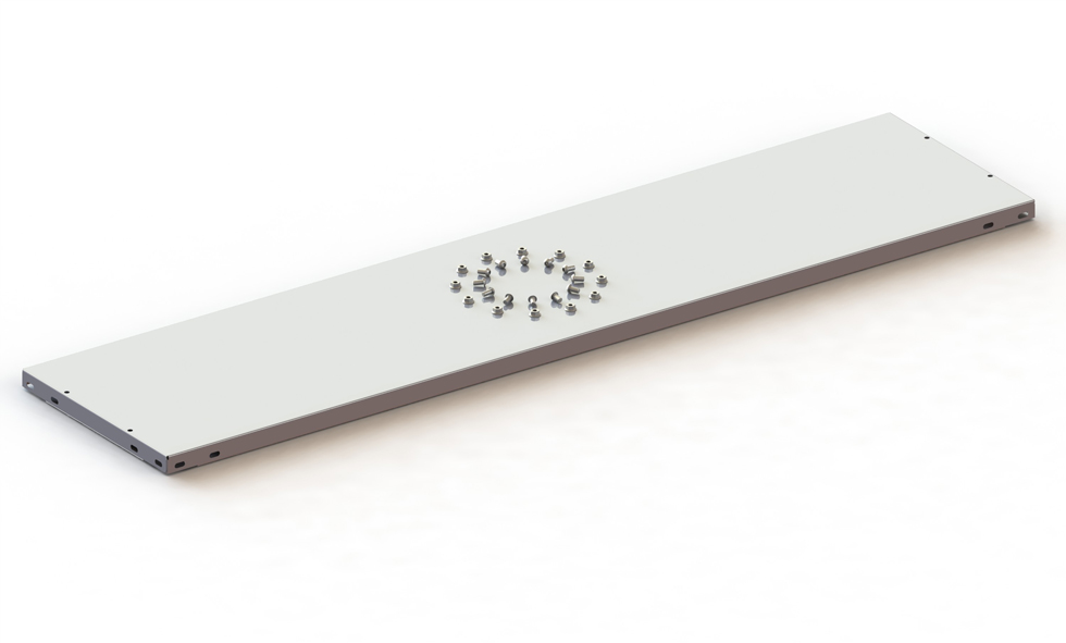 Abdeckboden 125×30 cm, RAL 7035