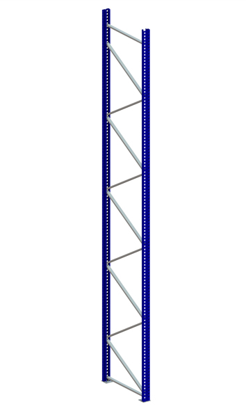 Palettenregal Ständer 120/20 S – 600×110 cm, RAL 5010