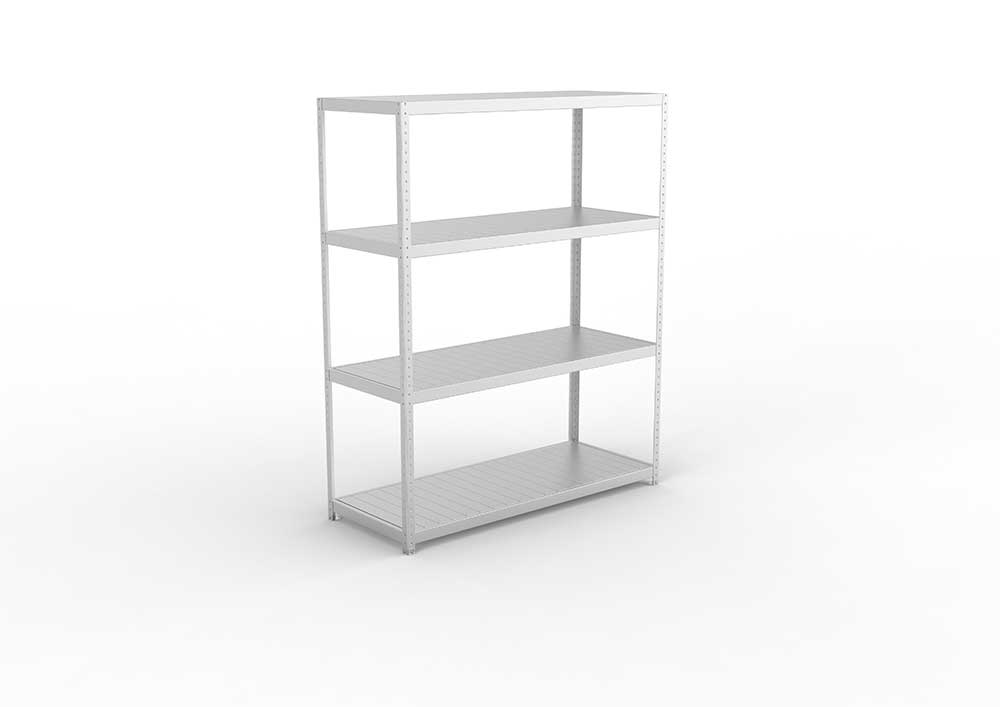 Schwerlastregal 247×200×80 cm – Stahlpaneele, verzinkt (Varianten)