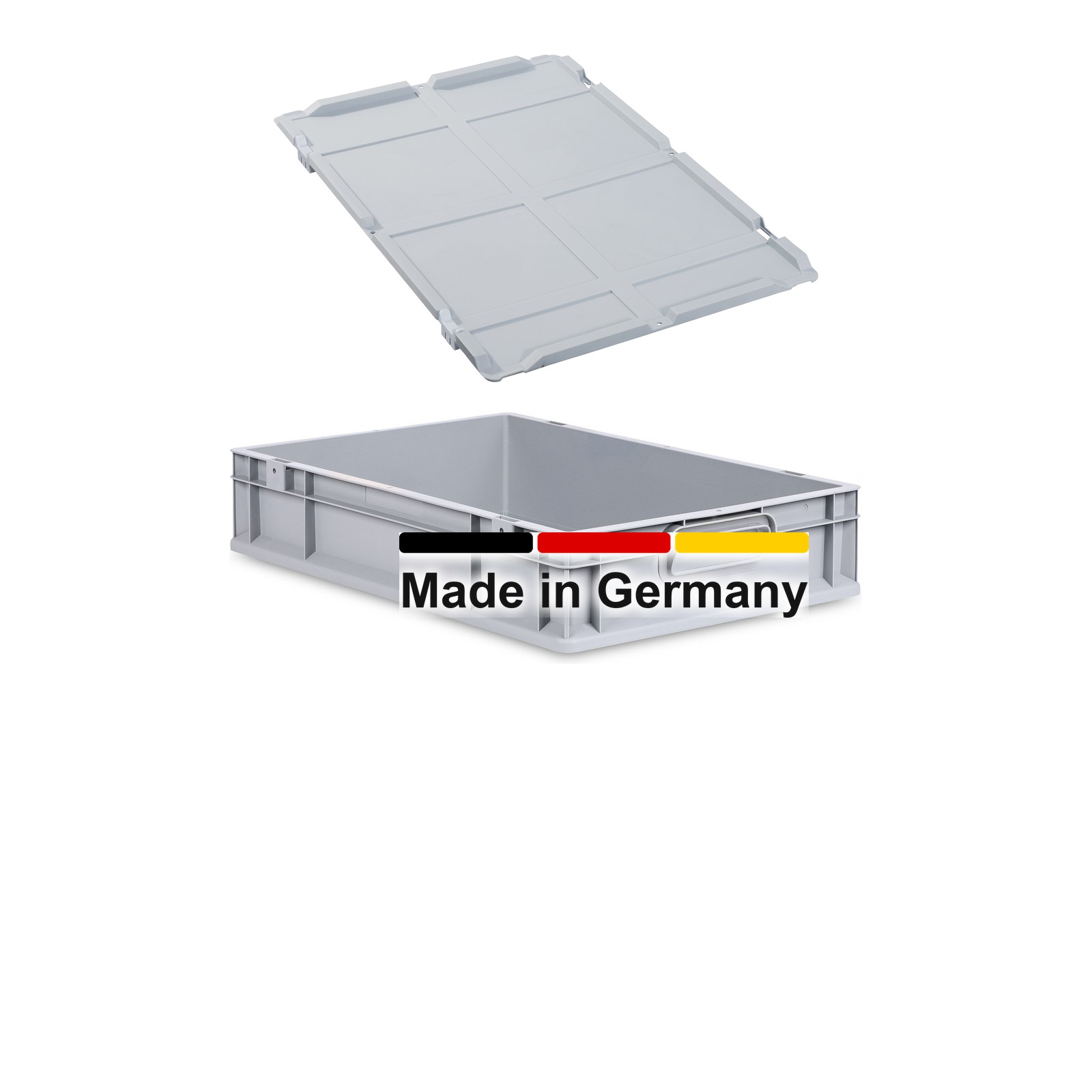 Eurobox 60x40x12 cm mit Scharnierdeckel, NextGen