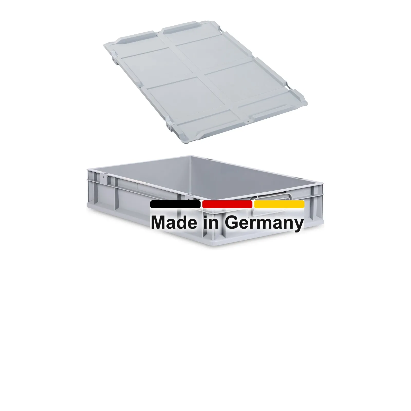 Eurobox 60x40x12 cm mit Scharnierdeckel, NextGen