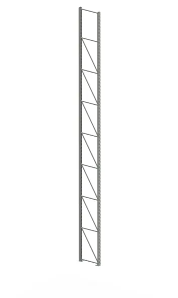 Palettenregal Ständer 100/20 S – 880×80 cm, verzinkt