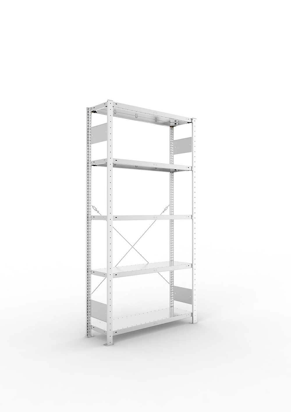 Pro-Flex Steck-Grundregal 200x100x30 cm verzinkt