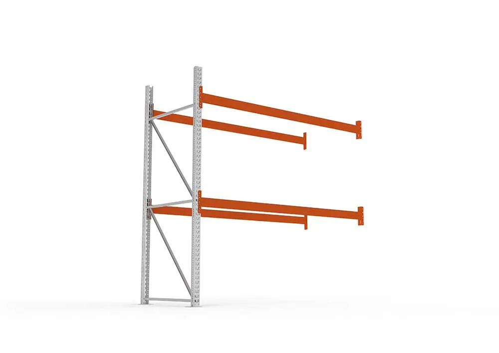 Palettenregal Anbaumodul – 270×278×110 cm, bis 800 kg, 3 Ebenen
