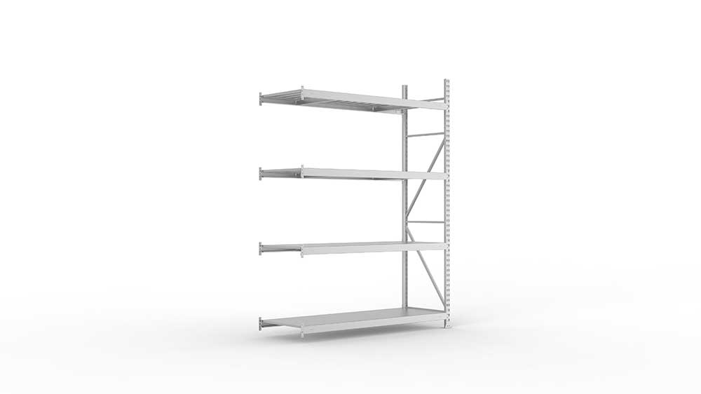 Metallregal Rahmen T2 N – 300×30 cm, verzinkt