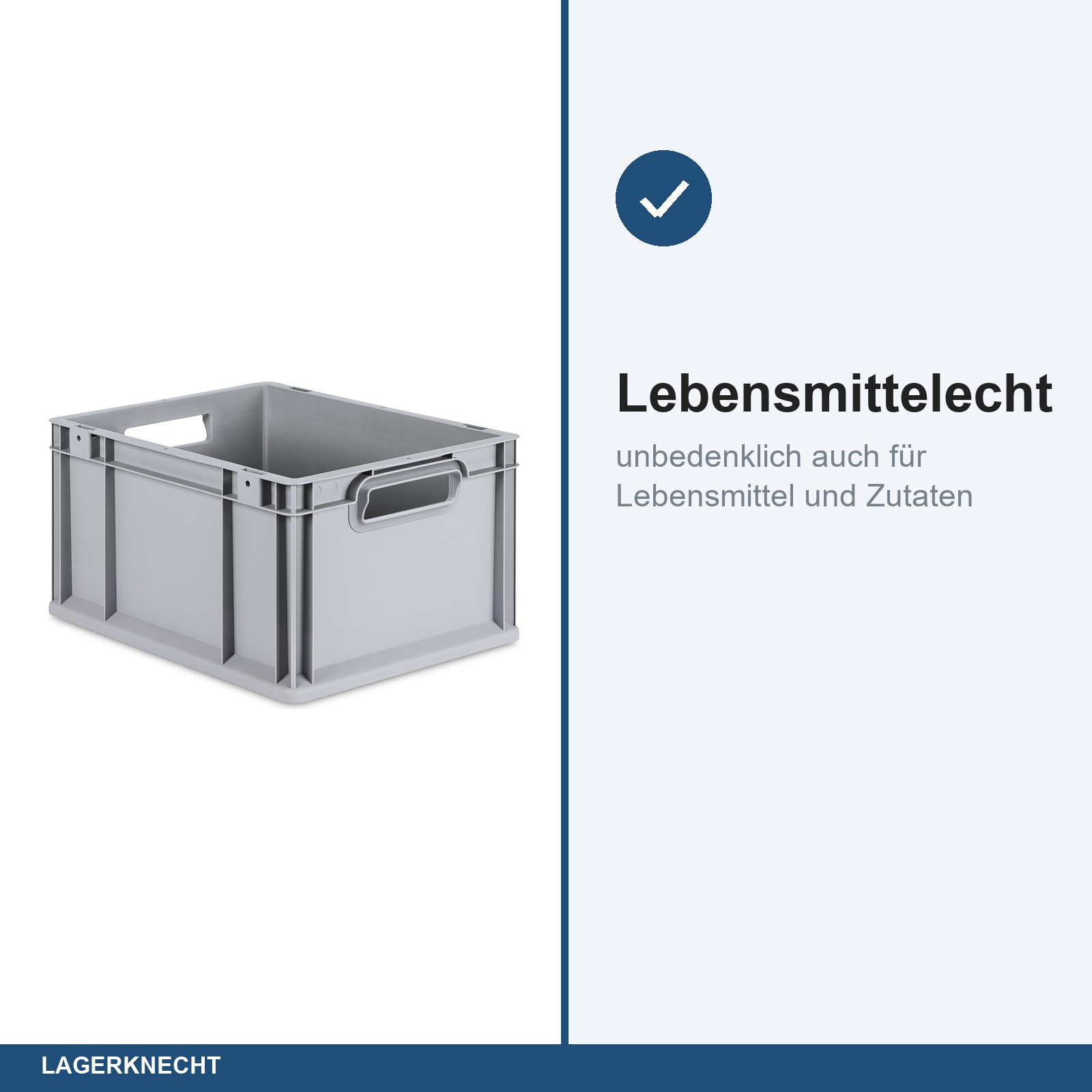 Eurobox 40x30x22 cm mit Scharnierdeckel, NextGen