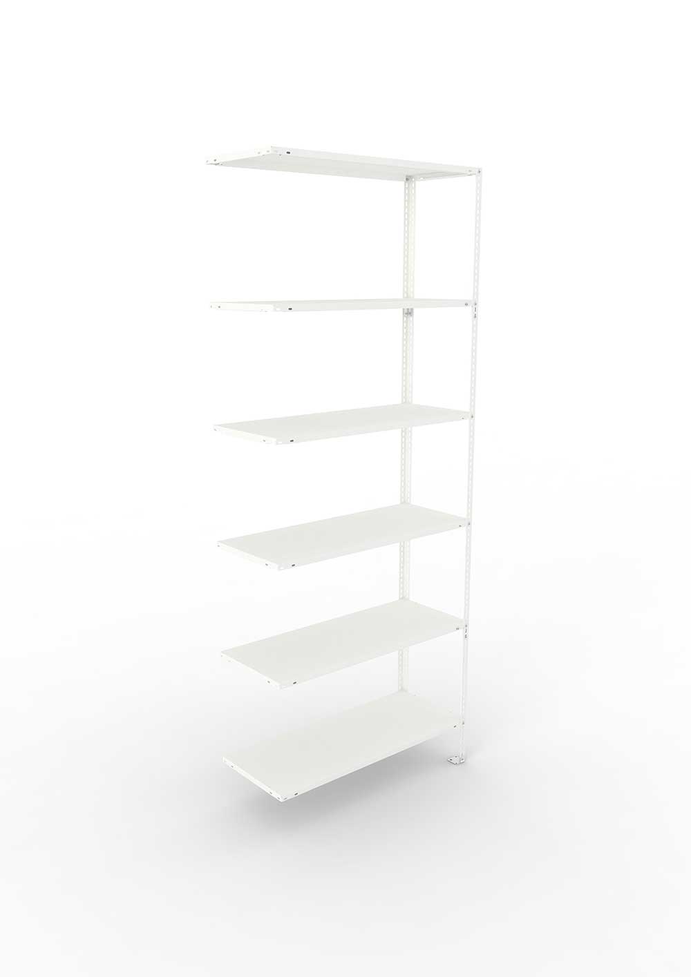 Kellerregal Pro Schraubsystem Anbauregal 250×100×40 cm, 80 kg, 6 Böden