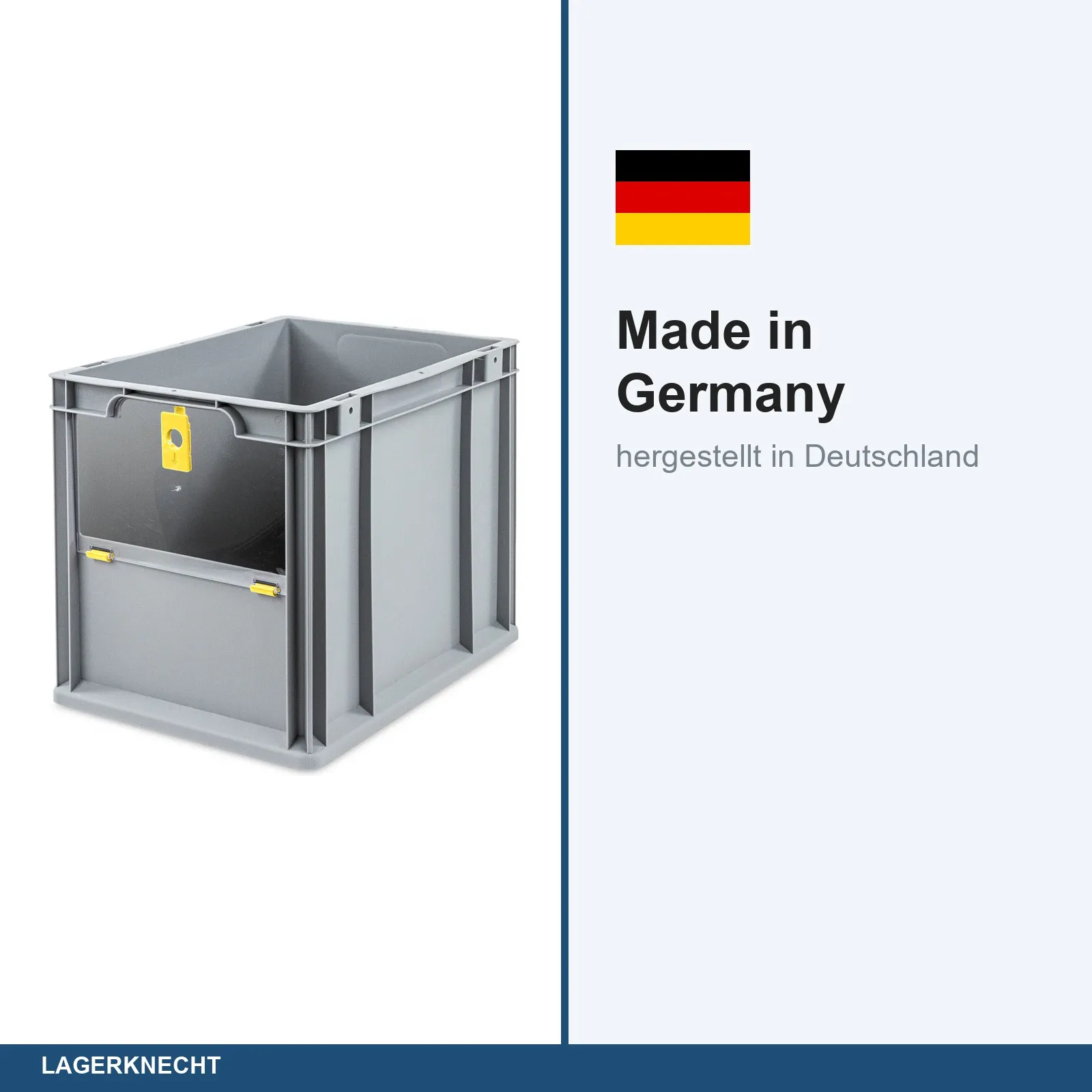 Eurobox NextGen Insight Cover, 400x300x320mm - Cover HOCH - GELB