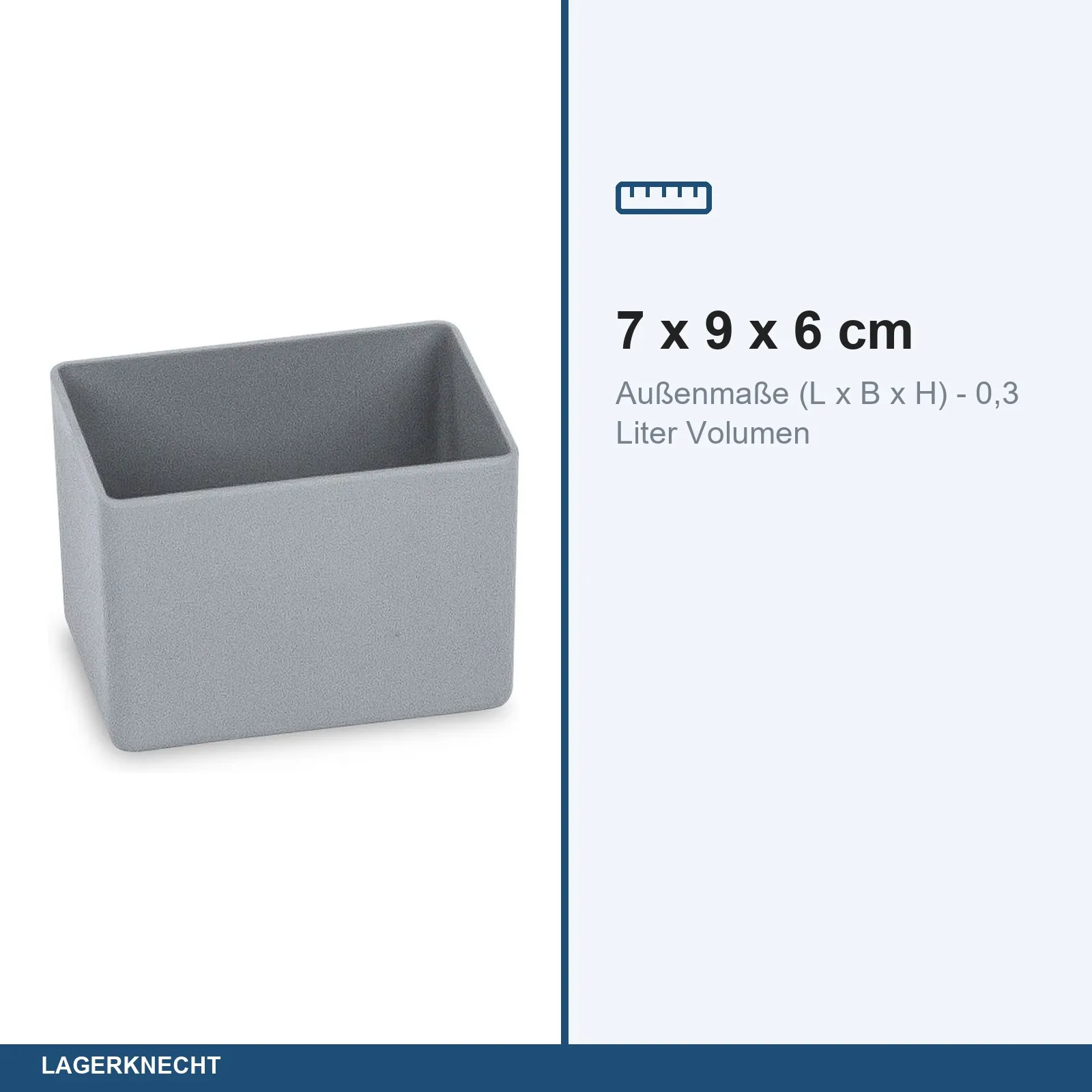 32x Einsatzkasten 9,1x6,7x6 cm - füllt eine Eurobox 60x40
