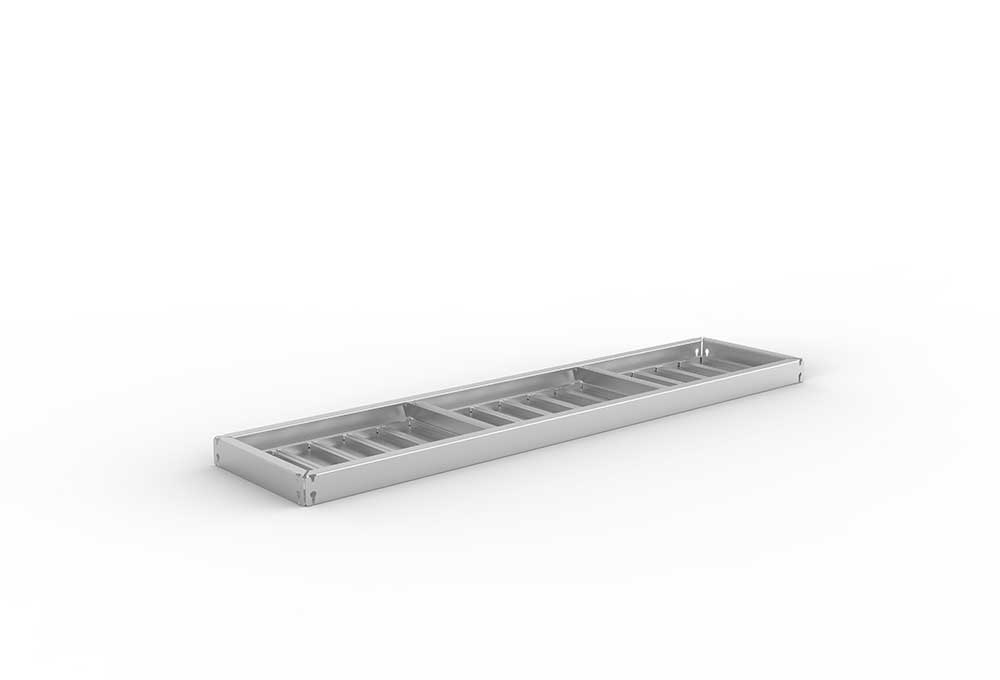Schwerlastregal Lagerknecht Zusatzfachebene 1700 x 400 vzk kpl. mit Stahlpaneelen Schwerlastregal Lagerknecht Zusatzfachebene 1700 x 400 vzk kpl. mit Stahlpaneelen