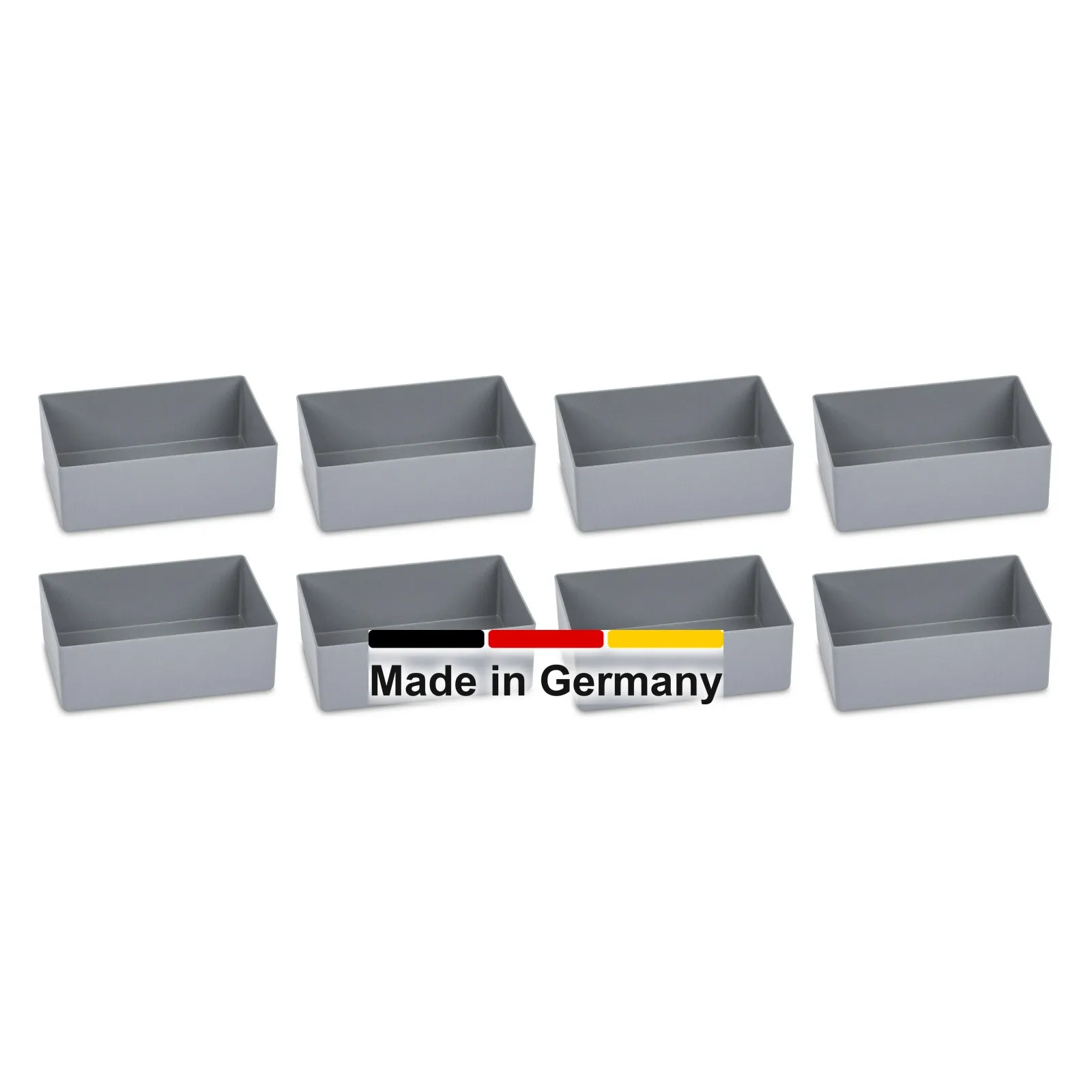 8x Einsatzkasten 18,2x13,3x6 cm - füllt eine Eurobox 60x40