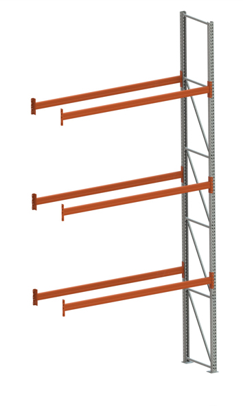 Palettenregal Extrastabil Anbauregal – 550×270×80 cm, 4 Ebenen