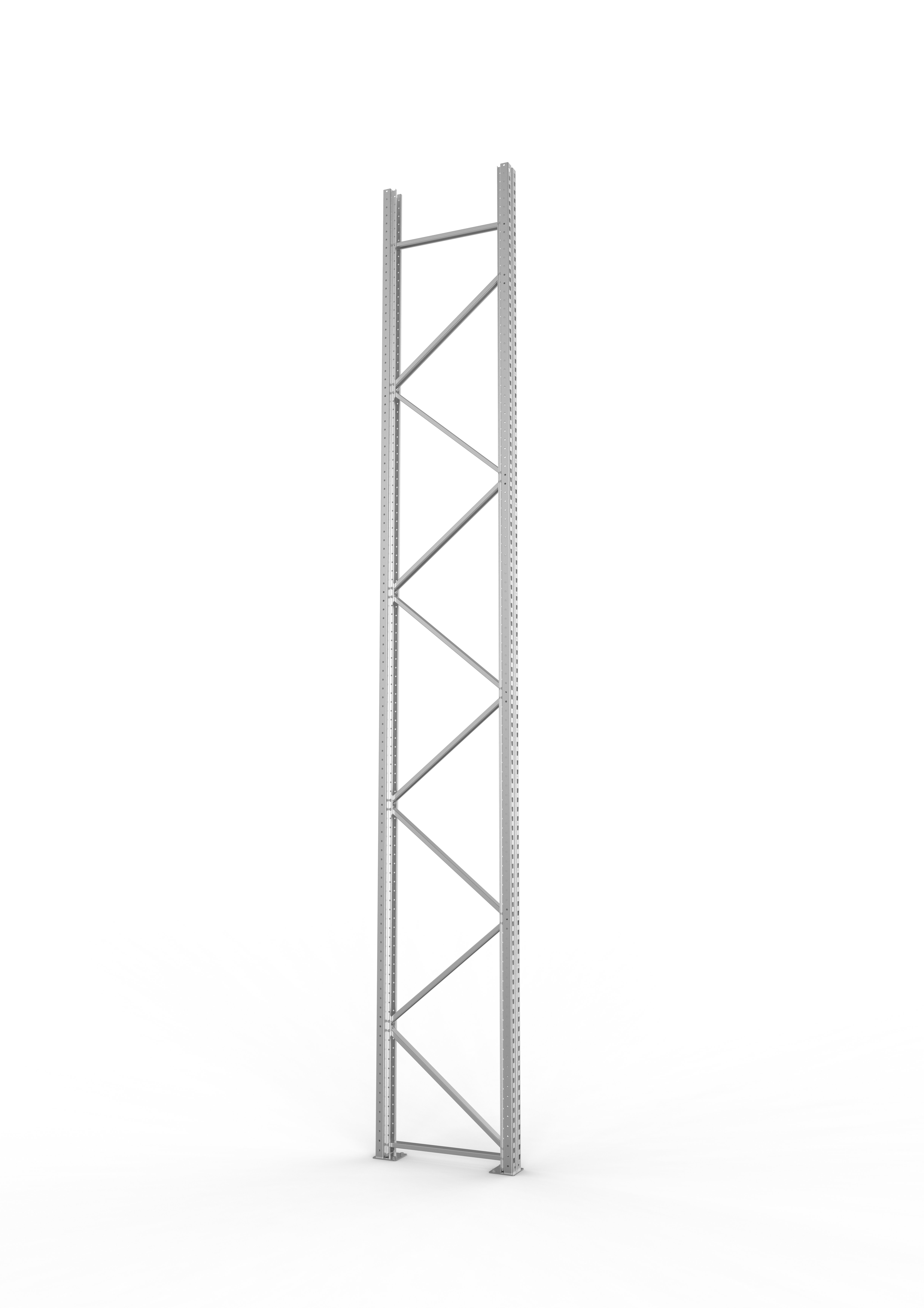 Palettenregal Ständer 120/20 S – 550×80 cm, verzinkt