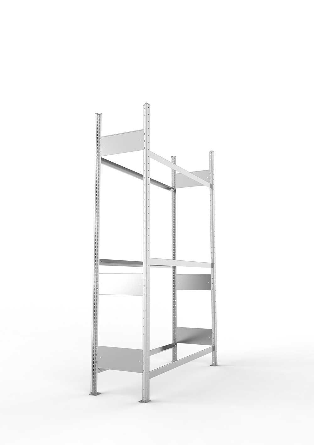 Reifenregal GR 2000 x 1300 x 400 kpl. vzk mit 6 Reifen-Längsriegeln ( 3 Reifenebenen ) – detaillierte Produktabbildung