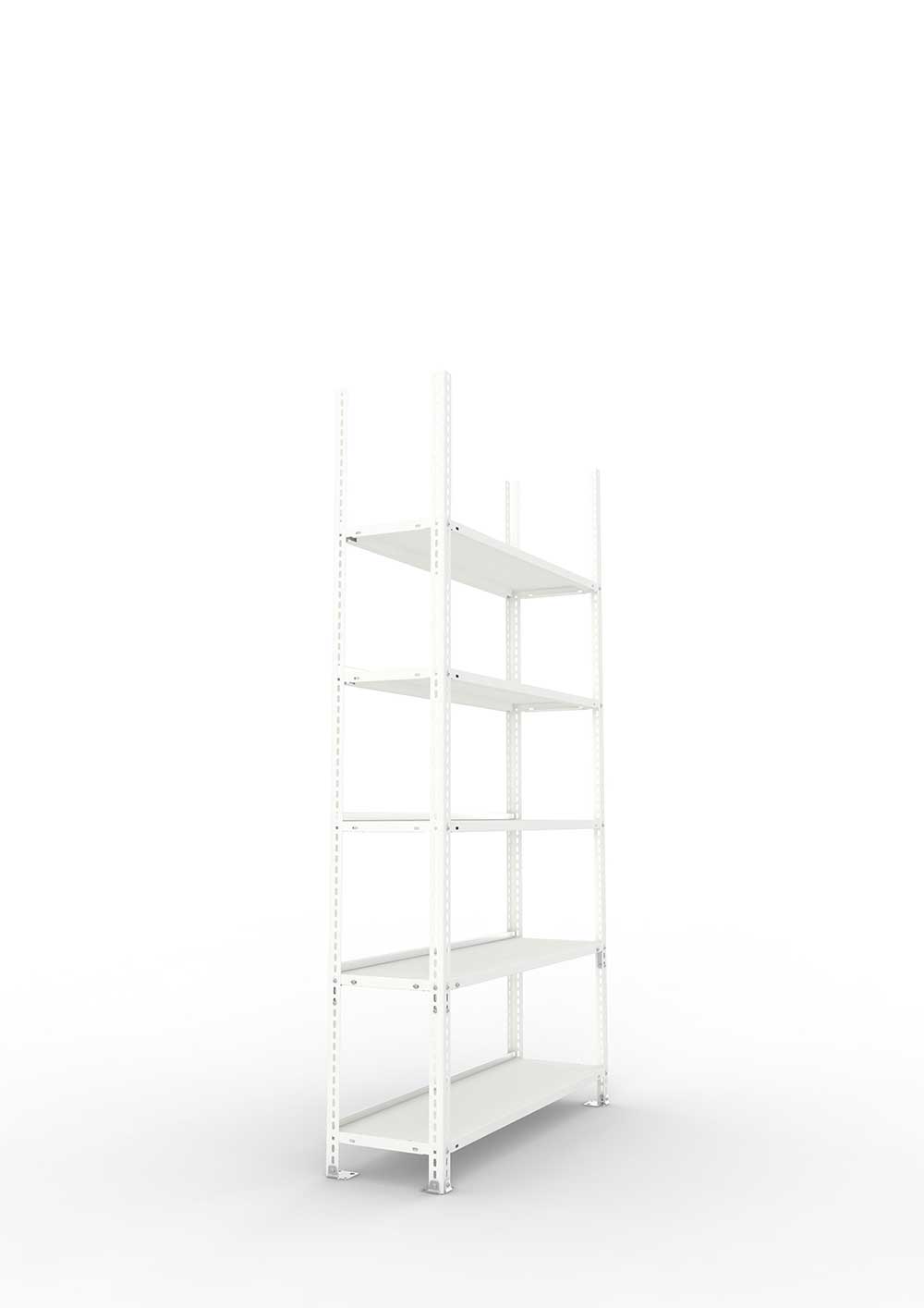 Büroregal Pro Schraubsystem Grundregal – 185×100×30 cm, RAL 7035
