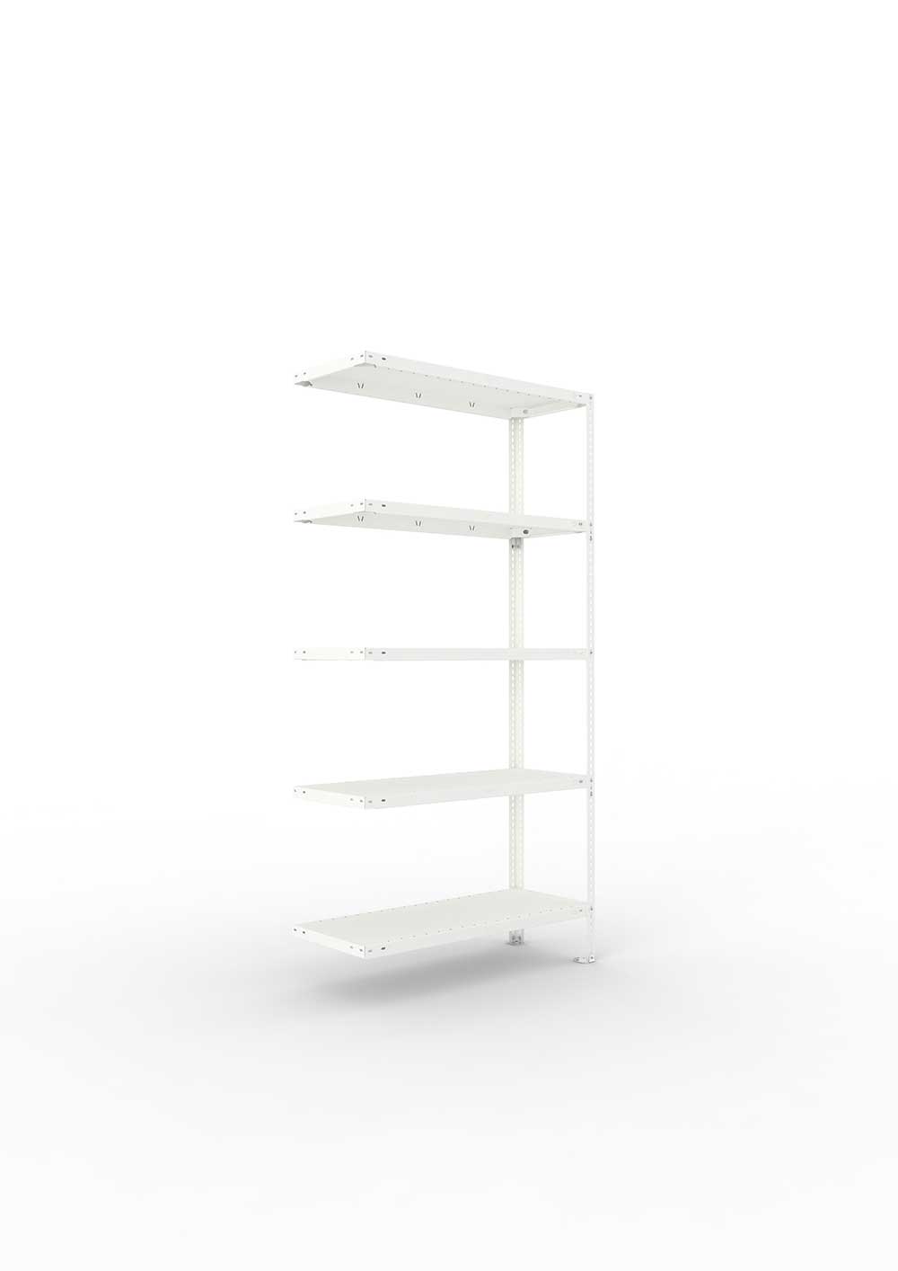 Kellerregal Pro Schraubsystem Anbauregal 200×100×40 cm, 150 kg, 5 Böden