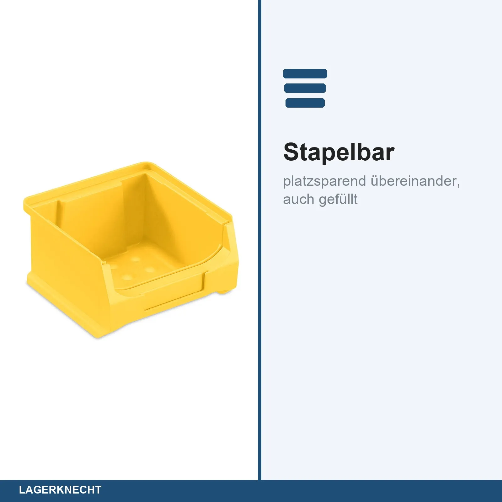 50x Sichtlagerbox 1.0 - gelb
