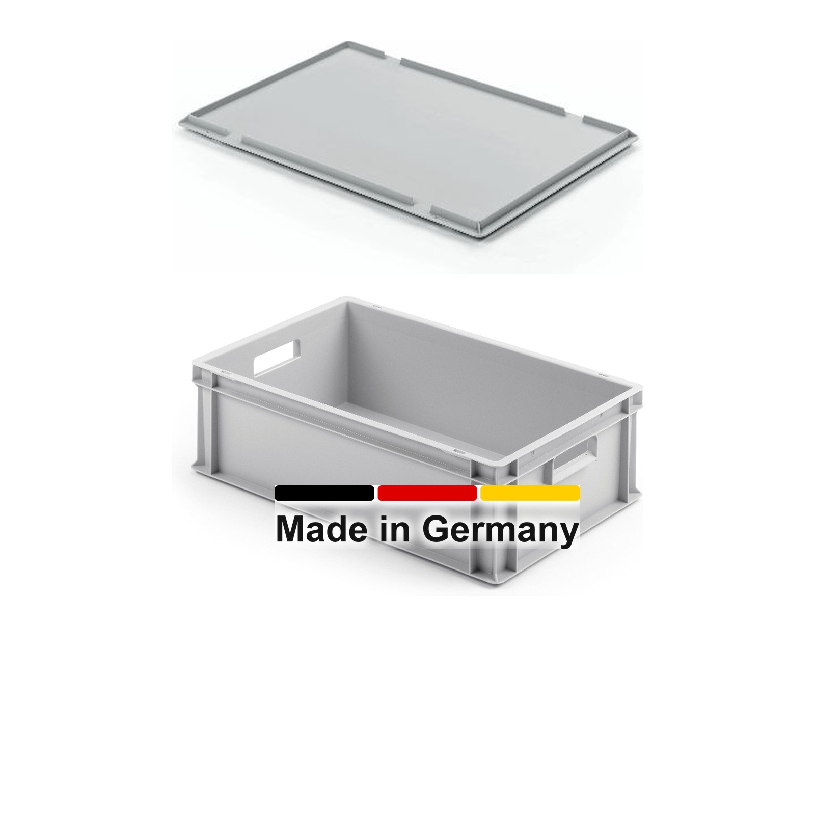 Eurobox 60x40x17 cm mit Auflagedeckel, UNISTA