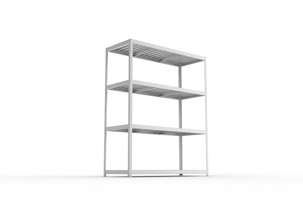 Schwerlastregal Lagerknecht 2470 x 2000 x 800 vzk kpl. mit 4 Fachebenen mit Stahlpaneelen Schwerlastregal Lagerknecht 2470 x 2000 x 800 vzk kpl. mit 4 Fachebenen mit Stahlpaneelen