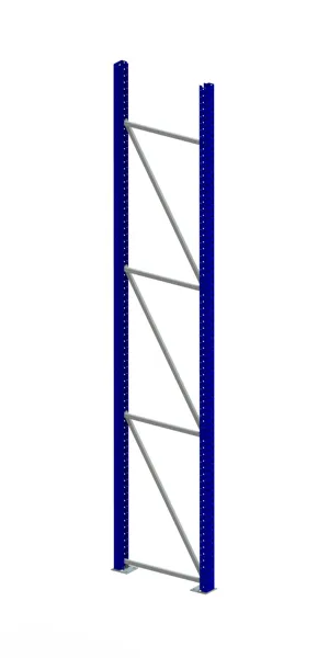 Palettenregal Ständer 100/20 S – 380×80 cm, RAL 5010