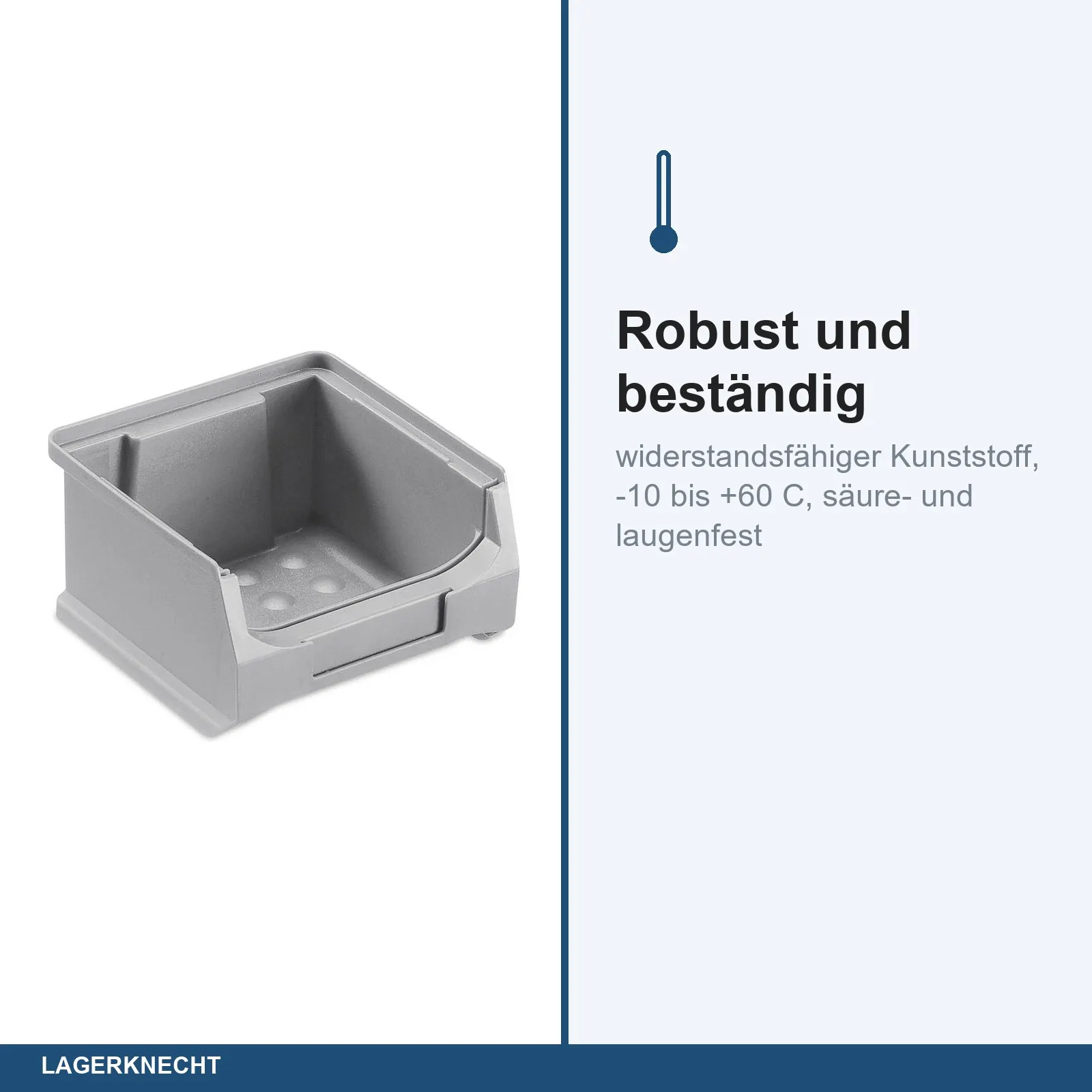 50x Sichtlagerbox 1.0 - grau