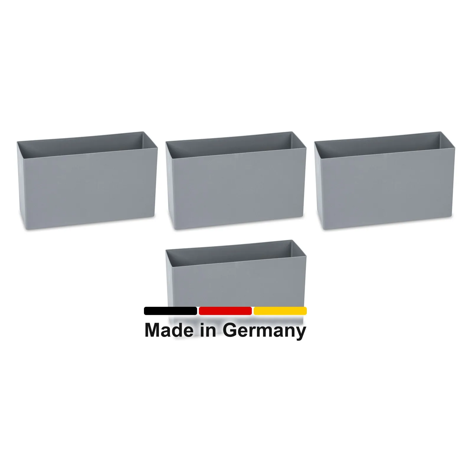 4x Einsatzkasten 36,6x13,3x20 cm - füllt eine Eurobox 60x40