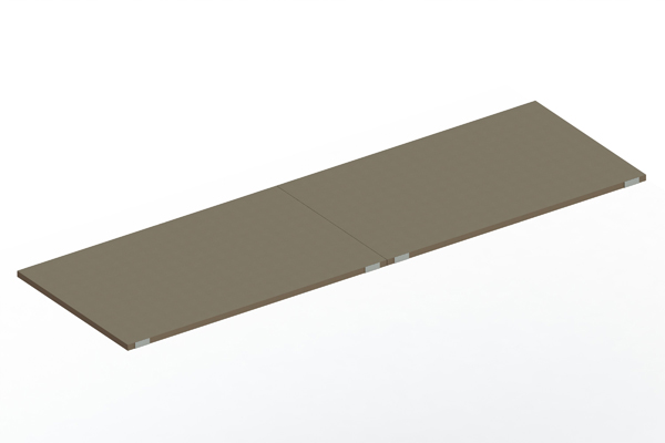 Palettenregal Spanplattenboden 3600 x 1100 x 38 mm für für Palettenregal Patronum komplett mit Zentrierblech Natur / vzk