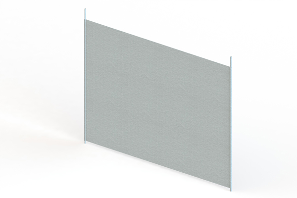 Kellerregal Fachteiler Tiefe 600 x Höhe 500 verzinkt (570 x 440) durchgehend