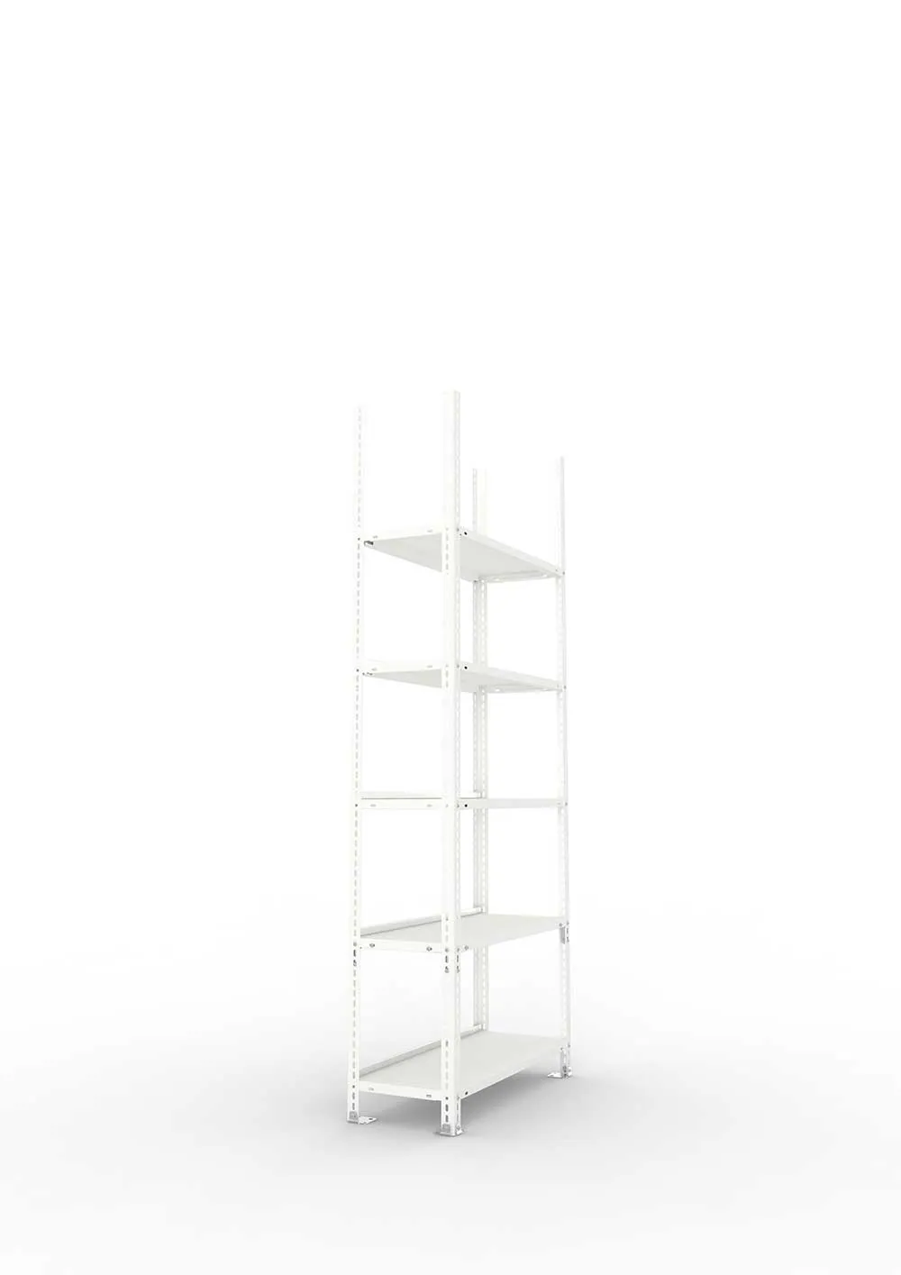 Büroregal Pro Schraubsystem Grundregal – 185×75×30 cm, RAL 7035