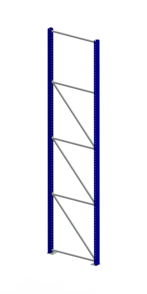 Palettenregal Ständer 100/20 S – 440×110 cm, RAL 5010