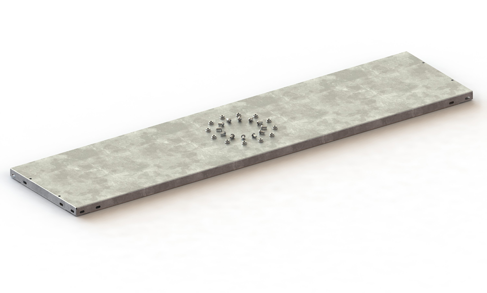 Abdeckboden 125×30 cm, verzinkt