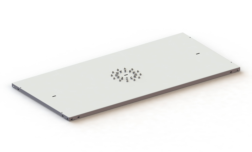 Abdeckboden 125×60 cm, RAL 7035