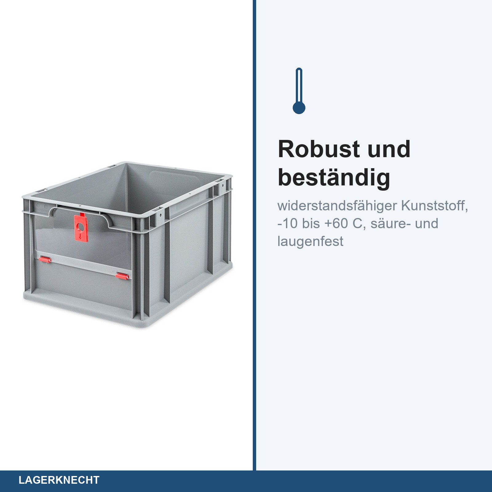 Eurobox NextGen Insight Cover, 400x300x220mm - Cover NIEDRIG - ROT