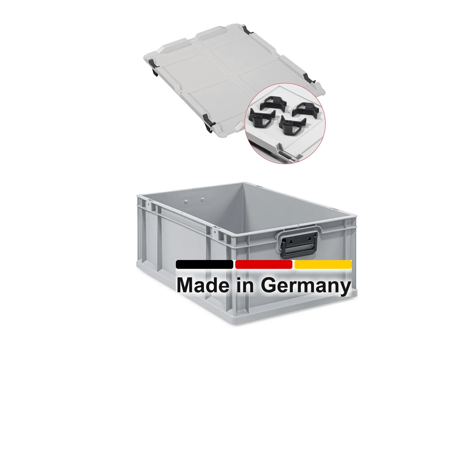 3x Eurobox 60x40x22 cm mit Deckel - NextGen Portable Duo