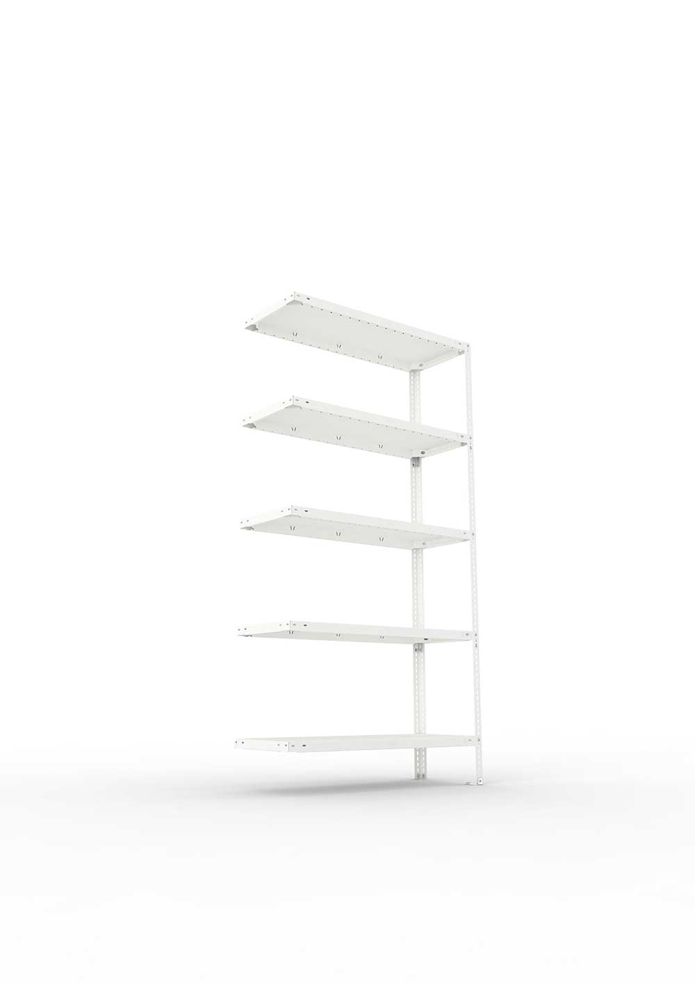 Kellerregal Pro Schraubsystem Anbauregal 200×100×40 cm, 150 kg, 5 Böden
