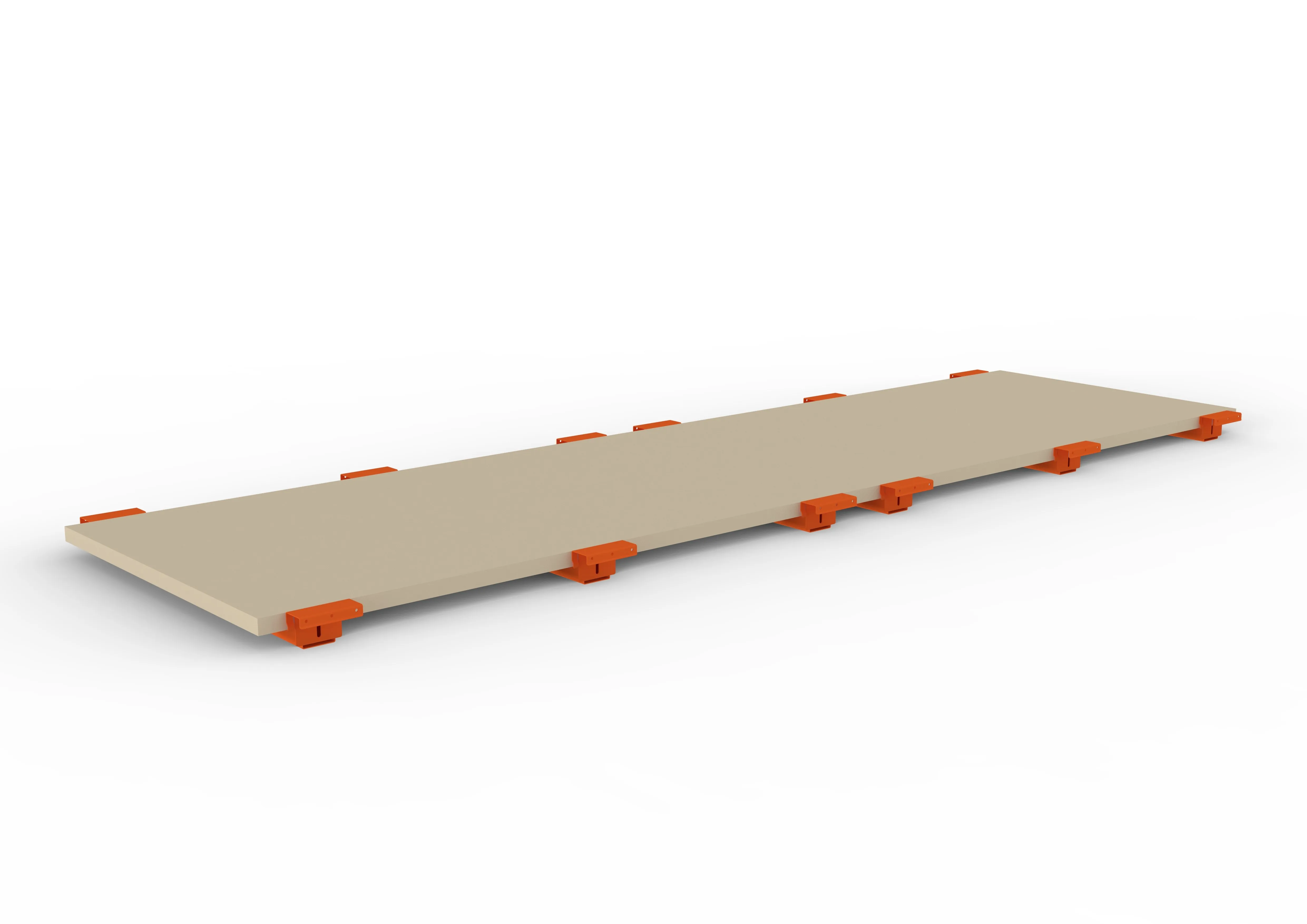 Palettenregal Spanplattenboden + Tiefenauflage 360×110 cm, 38 mm