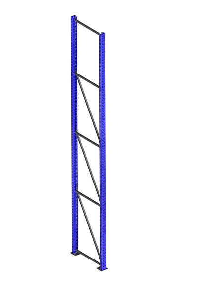 Palettenregal Ständer 85/20 S – 440×80 cm, RAL 5010